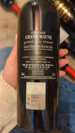 Bordeaux Saint-Émilion Grand Cru Grand Cru Château Grand Mayne 2017