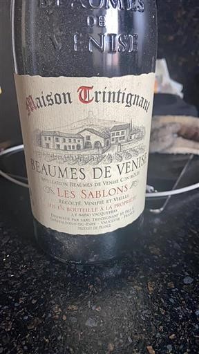 Vallée du Rhône Beaumes de Venise Maison Trintignant Les Sablons 2018