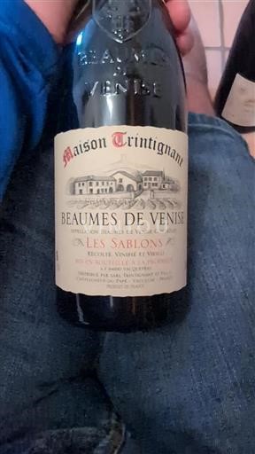 Rhônedalen Beaumes de Venise Maison Trintignant Les Sablons 2018