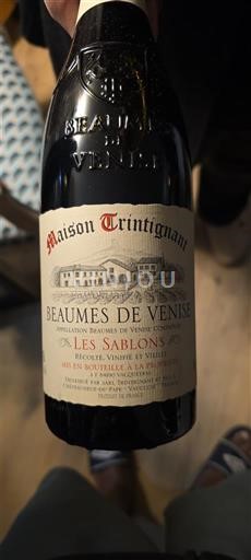 Rhônedalen Beaumes de Venise Maison Trintignant Les Sablons 2018