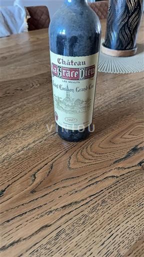Burdeos Saint-Émilion Grand Cru Château La Grâce Dieu Les Menuts 2007