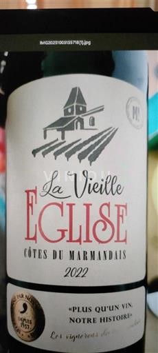 Jugozahod Côtes-du-marmandais La Vieille Eglise 2022