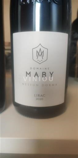 Rhône Valley Lirac Domaine Maby Nessun Dorma 2020