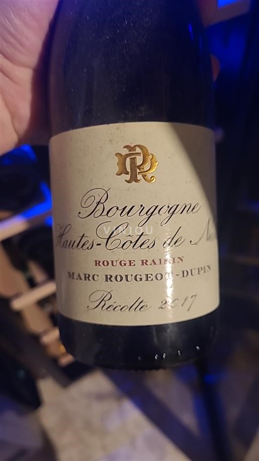 Bourgogne Hautes Côtes de Nuits Marc Rougeotdupin Rouge Raisin 2017