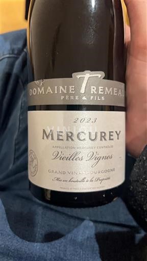 Bourgogne Mercurey Grand Cru Domaine Trémeaux Vieilles Vignes 2023