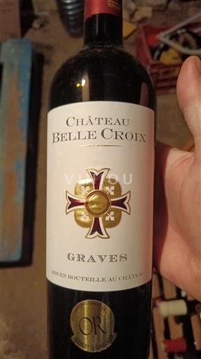 Vin Rouge sec Château Belle Croix 2020 France Bordeaux Graves AOC
