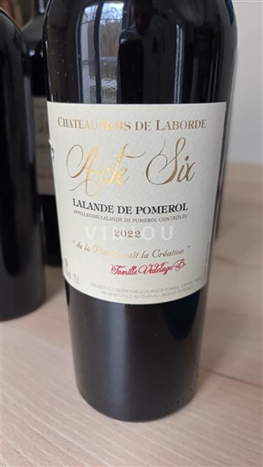 Bordeaux Lalande-de-Pomerol Château Bois De Laborde Acte Six 2022