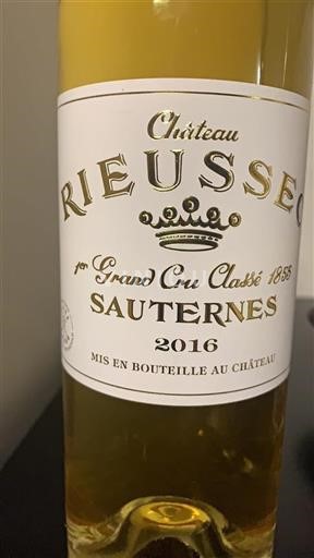Bordeaux Sauternes Grand Cru Château Rieussec 2016