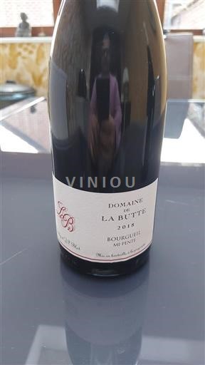 Loiren laakso Bourgueil Domaine La Butte Mi-Pente 2018
