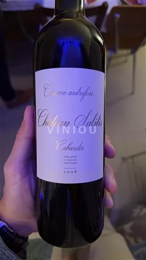 Langvedok Cabardès Château Salitis Comme autrefois... 2008