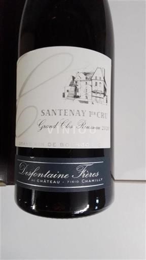 Burgundija Ni doloceno Premier Cru Desfontaine Frères Grand Clos Rousseau 2020
