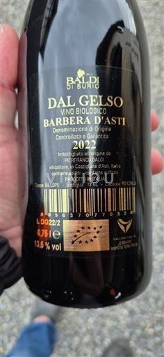 Piemonte Barbera d'Asti Baldi Di Burio Dal Gelso 2022