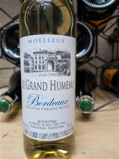 Bordeaux Le Grand Humeau Ikke årgangsbestemt