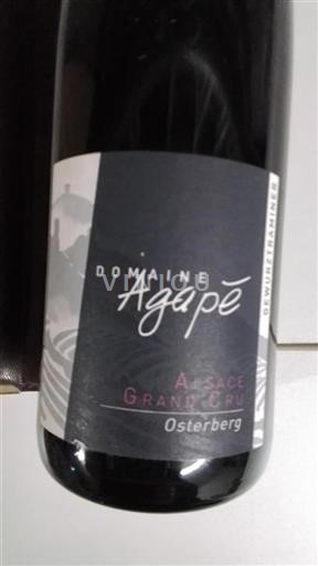 Vin Blanc sec Osterberg Domaine Agapé 2020 France Alsace Alsace Grand Cru AOC Grand Cru