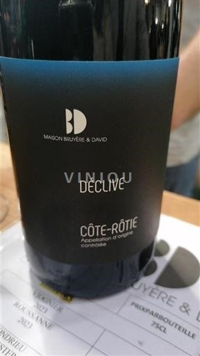 Vallée du Rhône Côte-rôtie Maison Bruyère & David Déclive Non Millésimé