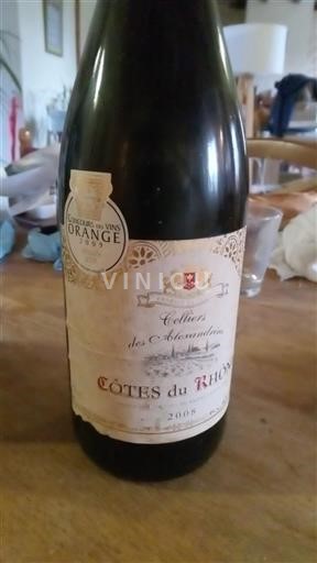 Valle del Ródano Côtes del Ródano Celliers Des Alexandrins 2008