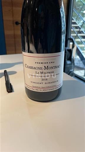 Bourgogne Chassagne-montrachet Premier Cru Vincent Girardin La Maltroie 2018