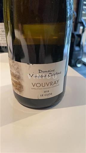 Údolí Loiry Vouvray Vincent Carême Le Clos 2018