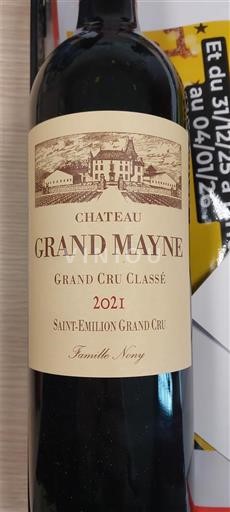 Bordeaux Saint-Émilion Grand Cru Grand Cru Château Grand Mayne 2021