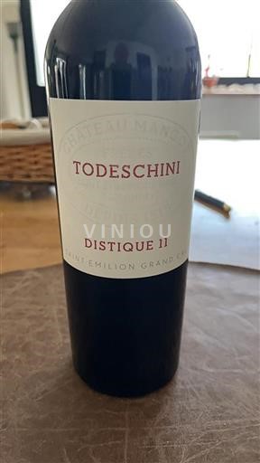 Bordeaux Saint-Émilion Grand Cru Todeschini Distique 11 Neročník