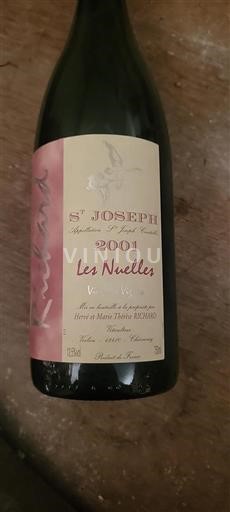 Rhônetal Saint-Joseph Hervé Et Marie Thérèse Richard Les Nuelles 2001