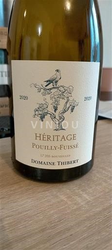 Burgund Pouilly-fuissé Domaine Thibert Héritage 2020
