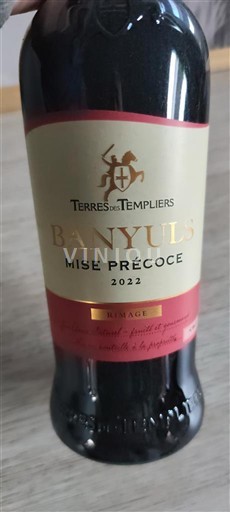 Roussillon Banyuls Terre Des Templiers Mise Précoce 2022