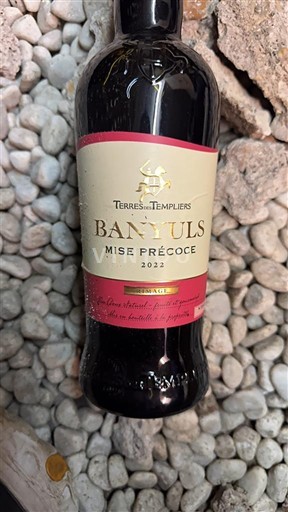 Roussillon Banyuls Terre Des Templiers Mise Précoce 2022