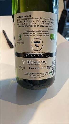 Alsace Josmeyer Fleur de Lotus Icke årgångsbetecknad