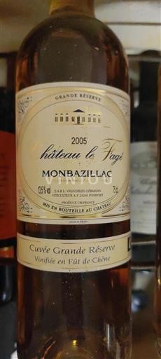 Jihozápad Monbazillac Château Le Fagé Grande Réserve 2005