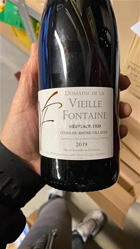 Rhônetal Côtes-du-Rhône-Dörfer Domaine La Vieille Fontaine Héritage 1920 2019