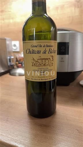 Bordeaux Castillon-côtes-de-bordeaux Château Belcier 2018