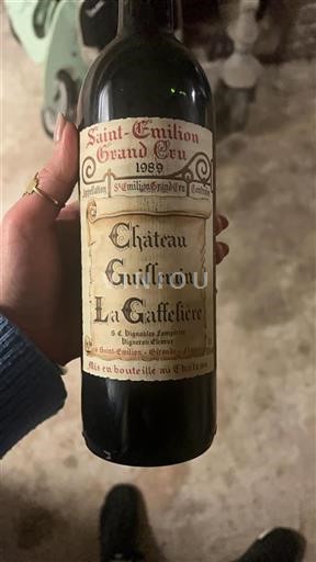 Burdeos Saint-Émilion Gran Cru Grand Cru Guillemin La Gaffelière 1989