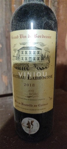Bordeaux Blaye-Côtes-de-Bordeaux Château Labrousse 2018