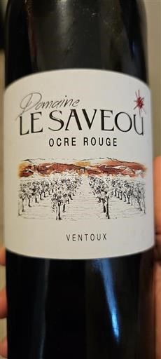 Rhône-dalen Ventoux Domaine Le Saveou Ocre Rouge 2020