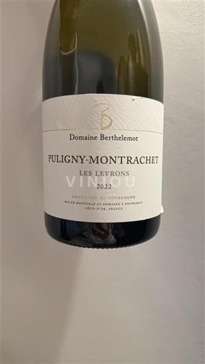 Burgund Puligny-Montrachet Domaine Berthelemot Les Levrons 2022