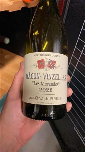 Borgonha Mâcon e mâcon-villages Jeanchristophe Perraud Les Morandes 2022