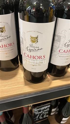 Sud-Ovest Cahors Pierre Espirac Élevé en fût de chêne 2022