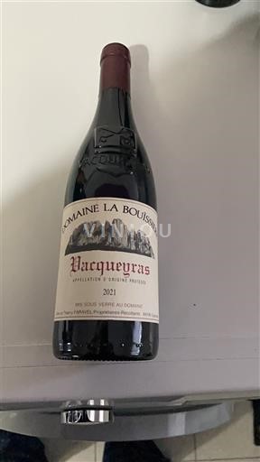 Rhônen laakso Vacqueyras Domaine La Bouïssière 2021