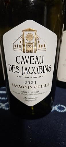 Jura No se traduce. Caveau Des Jacobins Savagnin Ouillé 2020