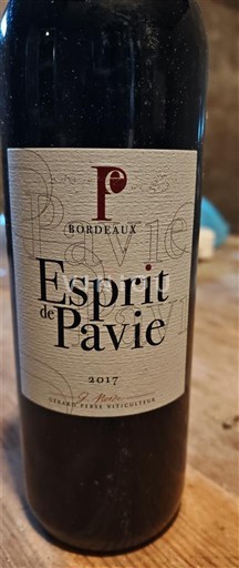 Bordeaux Esprit De Pavie 2017