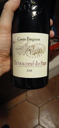 Valle del Rodano Châteauneuf-du-Pape Patrick Lesec Bargeton 2018