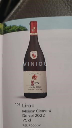 Rhône-dalen Lirac Maison Clément Daniel 2022