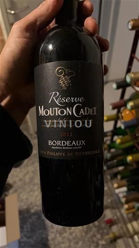 Burdeos Bordeaux Baron Philippe De Rothschild Réserve Mouton Cadet 2012