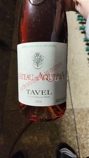 Rona dolina Tavel Château Aquéria 2020