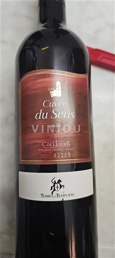 Rosellón Collioure Terre Des Templiers du Seris 2016