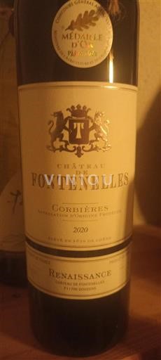 Languedoc Corbières Château Fontenelles Renaissance 2020