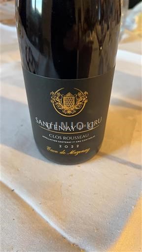 Burgundy Santenay Premier Cru Cave De Mazenay Clos Rousseau 2022