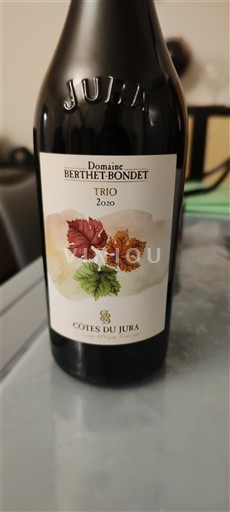 Jura Côtes-du-jura Domaine Berthetbondet Trio 2020