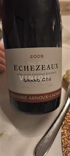 Burgundi Échézeaux Grand Cru Domaine Arnouxlachaux 2009